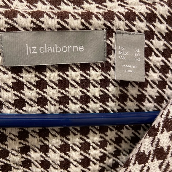 Brown & White Checkered Topper Coat - Picture 5 of 5